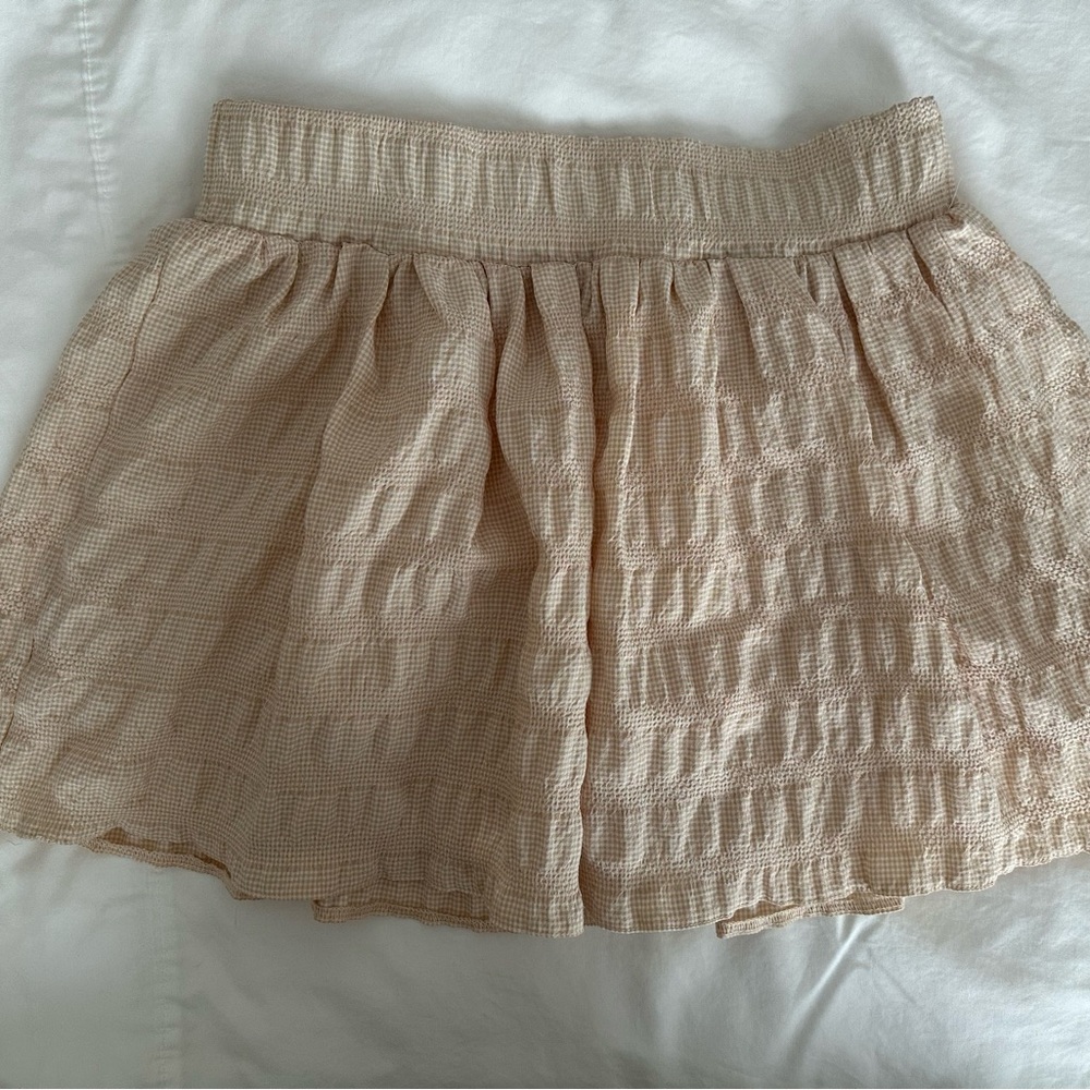 Zara Beige Textured Skirt